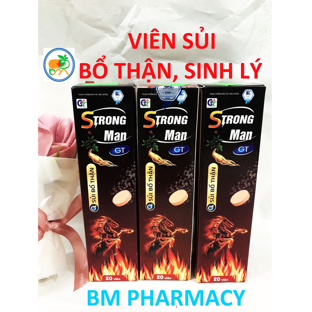 (CHÍNH HÃNG) Sủi bổ thận STRONG MAN, hỗ trợ bổ thận tráng dương, giúp tăng cường sinh lực và tăng khả năng sinh lý ở nam