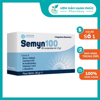 SEMYN 100- Hỗ trợ cải thiện cả về số lượng và chất lượng tinh trùng, cải thiện sức khỏe sinh sản, tăng cường sinh lý nam
