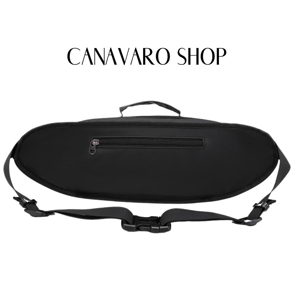 Túi đeo chéo nam,túi bao tử mini vải Canvas phong cách Streetwear đường phố CANAVARO SHOP CN155T