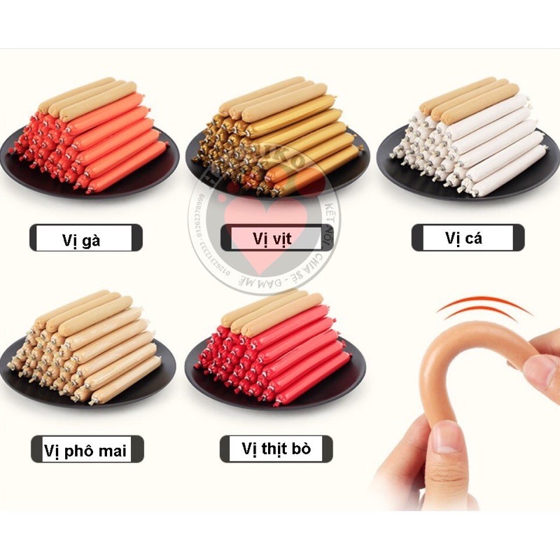 xúc xích ăn liền cho chó mèo siêu thơm ngon siêu rẻ