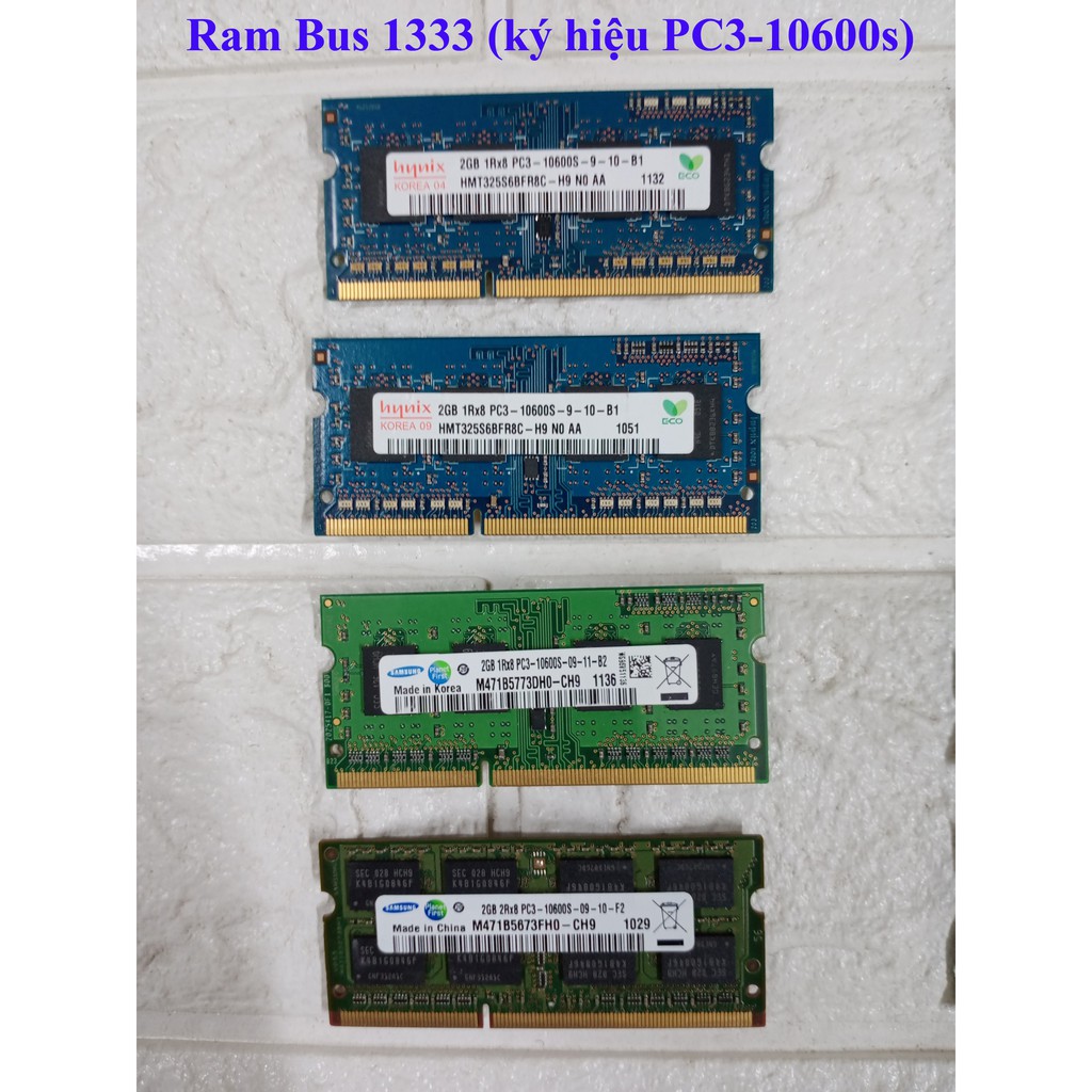 💥 RAM Laptop 2G DDR3 cũ tháo máy Bus 1333 / Bus 1600 / Bus 1066 MHz (Ram Laptop PC3-2G) (FREE SHIP ĐƠN TỪ 50K) | WebRaoVat - webraovat.net.vn