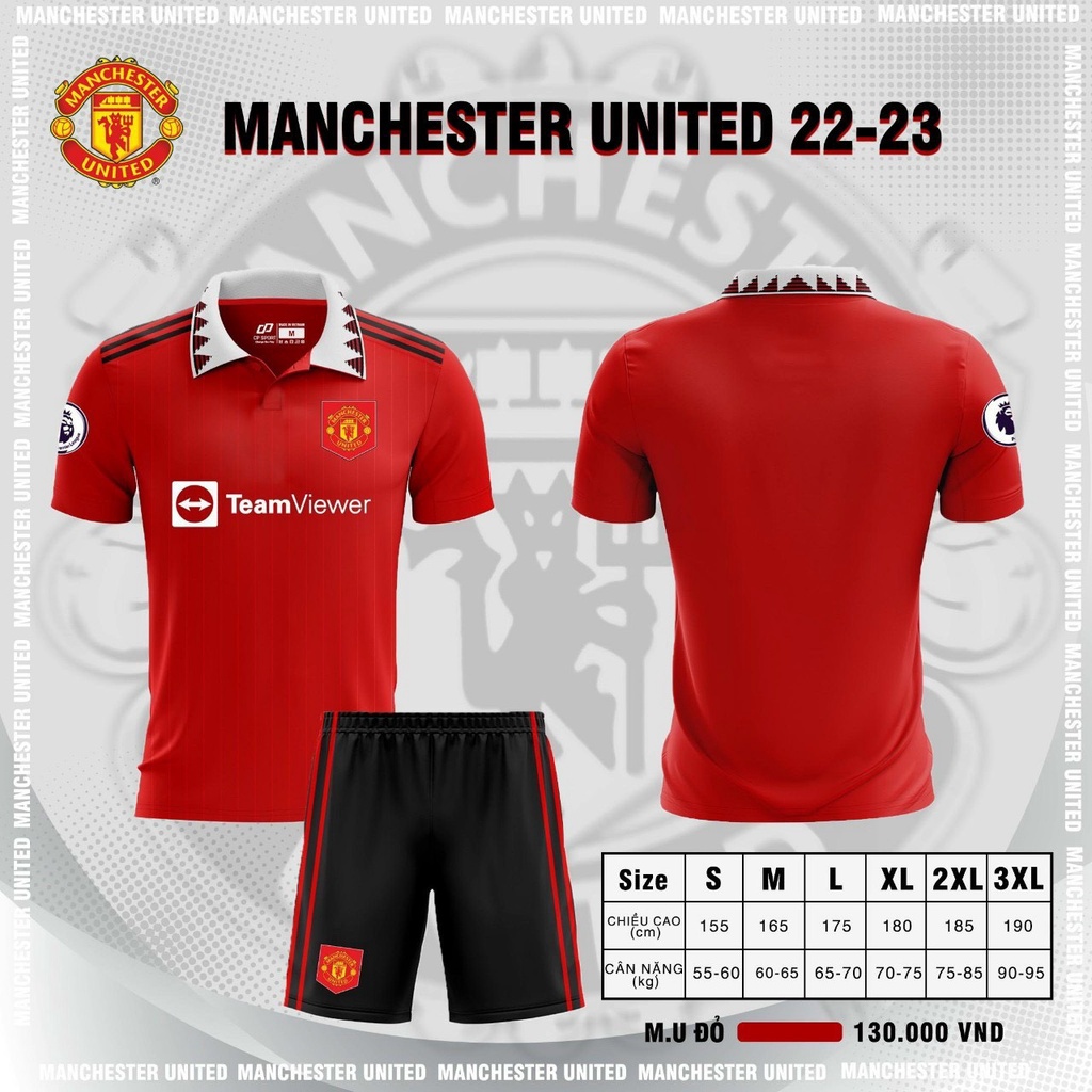 Quần Áo Bóng Đá CLB Manchester United 2023 - 2024 - Hàng Thái Lan - Vải Mè Cao Cấp - Vicsport