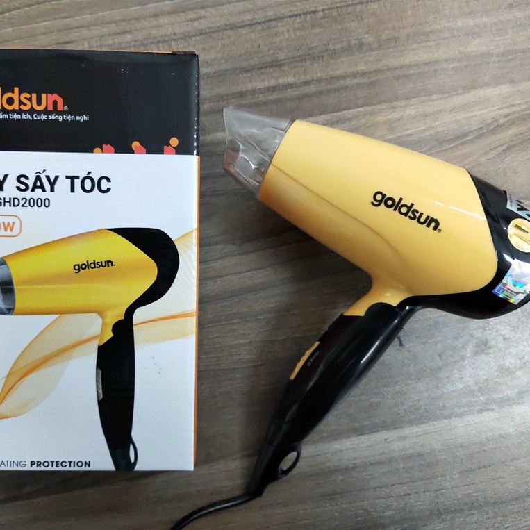 Máy sấy tóc Goldsun GHD2000 công suất 1200W, 3 chế độ sấy - BẢO HÀNH 12 THÁNG