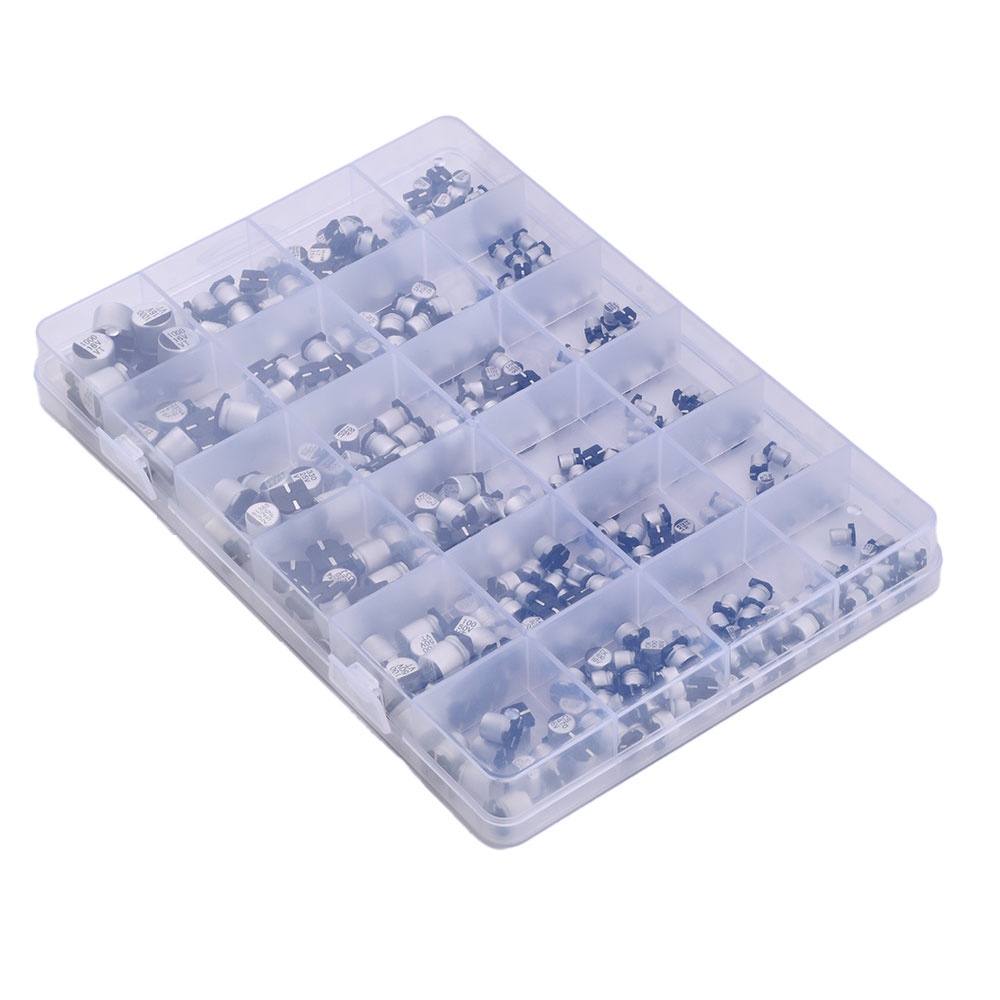 Set 100 tụ điện nhôm DIYMORE 24 phần 1UF-1000uF SMD cao cấp chuyên dụng