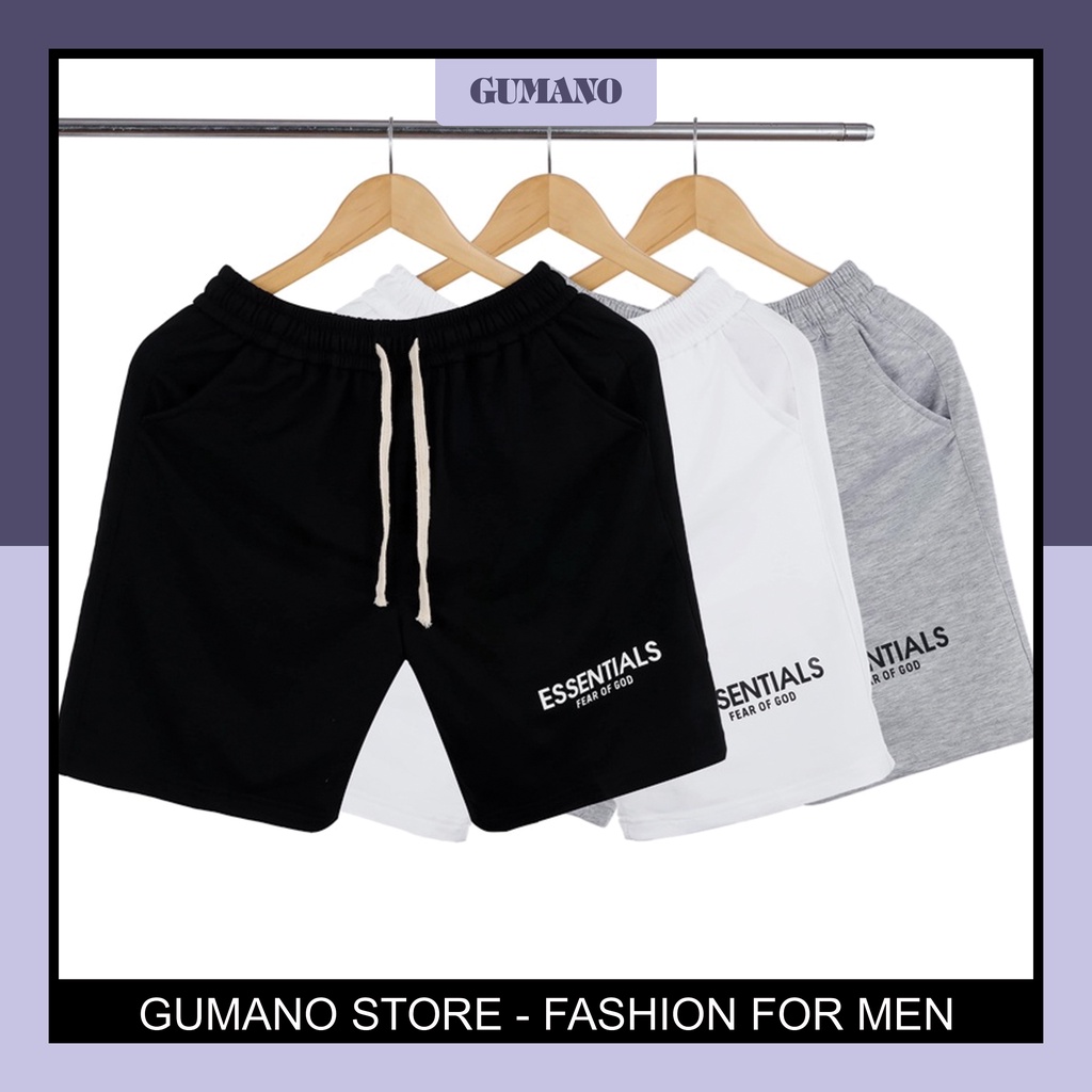 Quần short Essentials nam nữ vải nỉ da cá dày dặn unisex giá rẻ