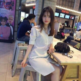 Áo sơ mi form dài giấu quần