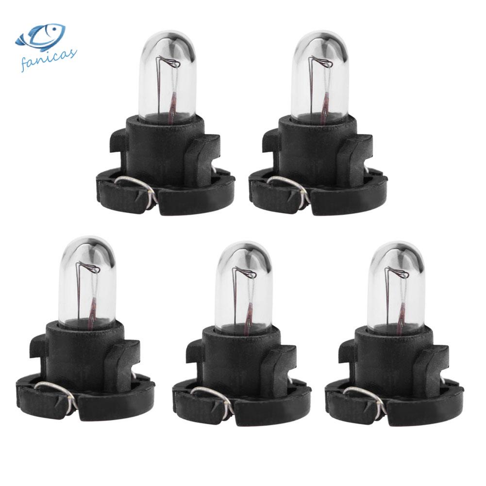 Set 5 Bóng Đèn T4 12V Gắn Bảng Điều Khiển Nội Thất Xe Ô Tô