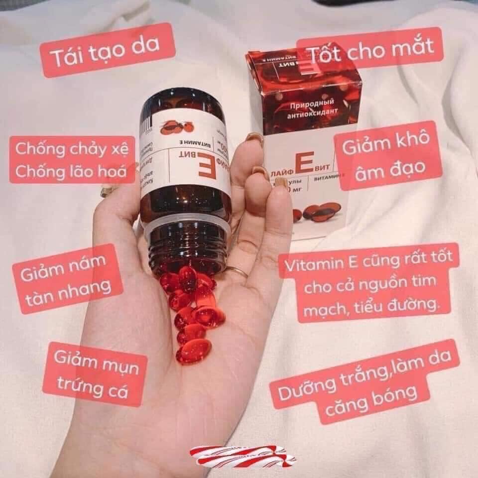 Vitamin E đỏ Nga hộp 30 viên Mirrolla Lumi Zentiva