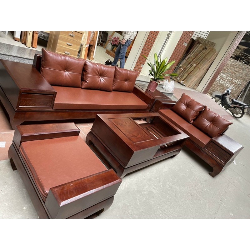 sofa gỗ cao cấp hàng chuẩn kỹ SG05