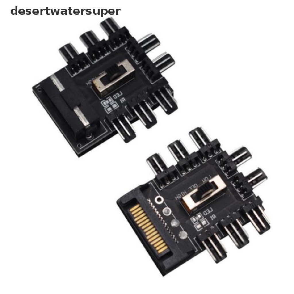 Bộ Chia Cổng Quạt 1 Sang 8 3Pin Pwm SATA 4PIN / SATA