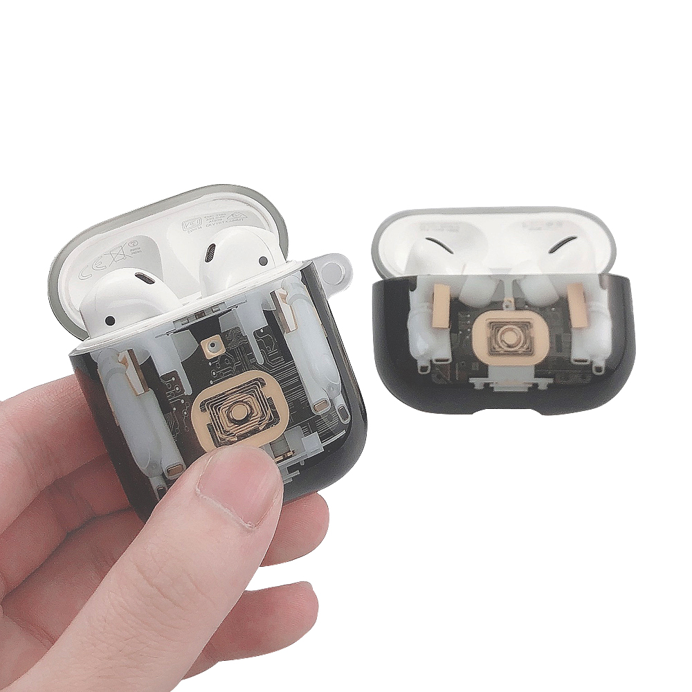 Vỏ Đựng Bảo Vệ Hộp Sạc Tai Nghe Airpods Hình Cấu Trúc Ngộ Nghĩnh