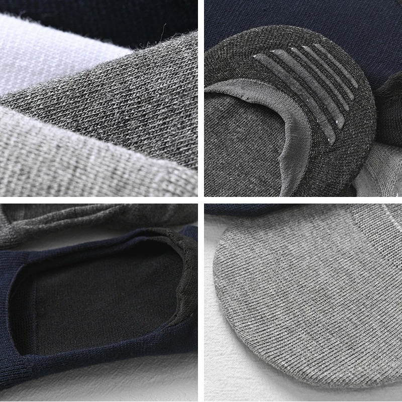 Vớ Thuyền Cotton Vô Hình Màu Trơn Thoáng Khí Thấm Hút Mồ Hôi Tốt Mềm Mại Thoải Mái Một Kích Cỡ Cho Nam Và Nữ
