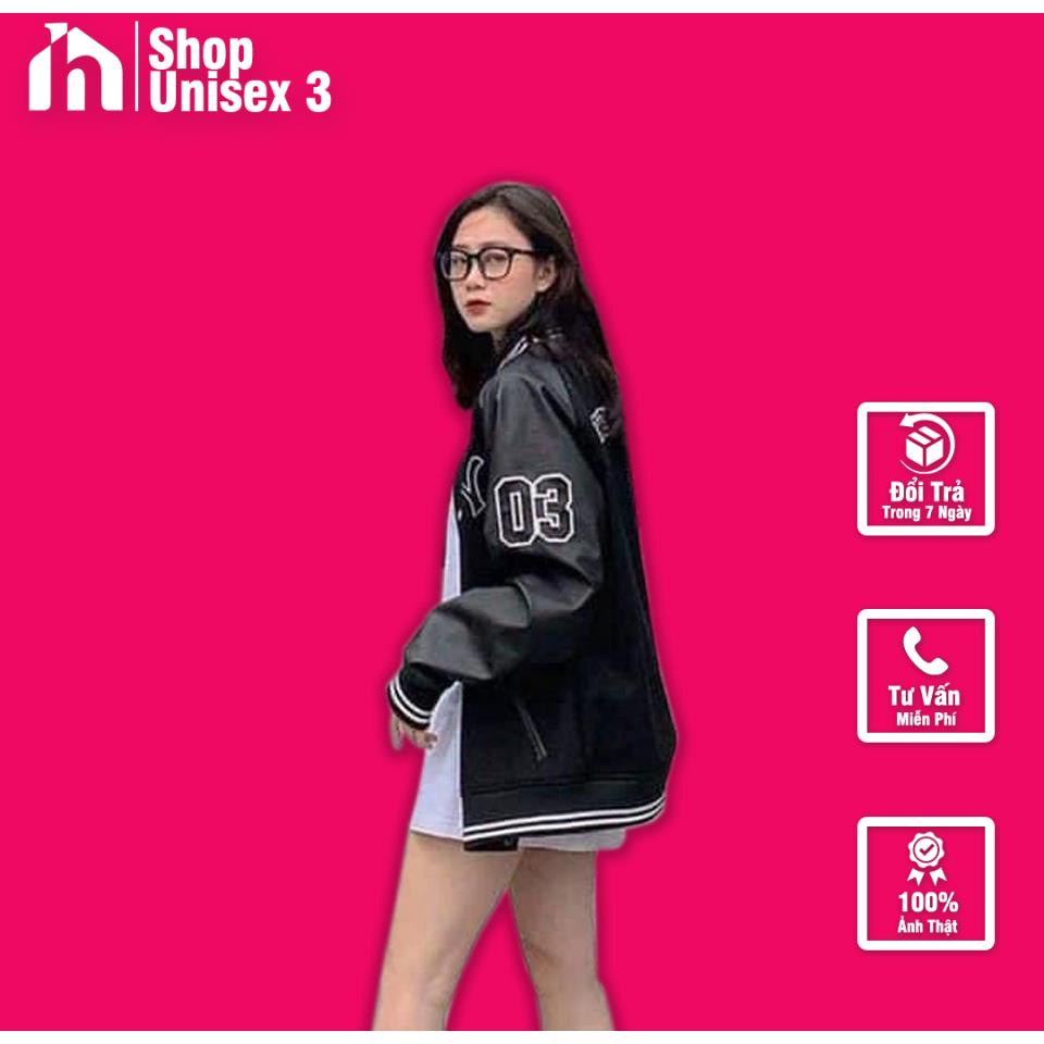 ÁO KHOÁC BOMBER,ÁO BOMBER NY THÂN NỈ TAY DA PHỐI ĐỒ CỰC CHẤT