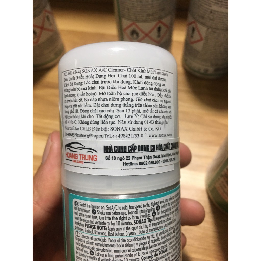 SONAX KHỬ MÙI DÀN LẠNH NỘI THẤT Ô TÔ HƯƠNG ĐẠI DƯƠNG