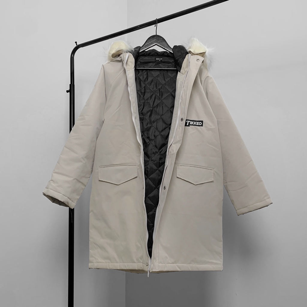 Áo khoác Parka Tikkeo, Jack Lane, Áo khoác trần bông unisex