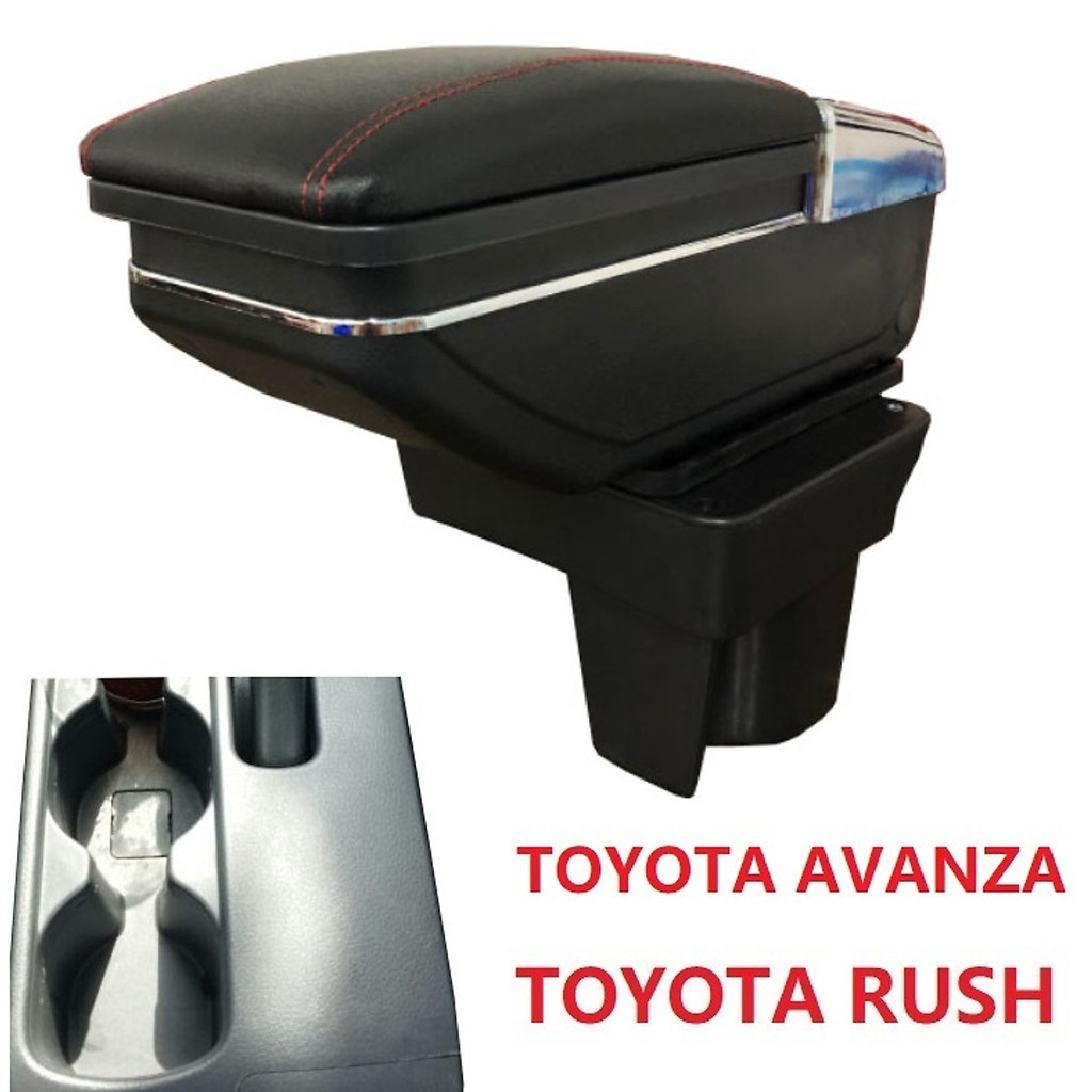 Hộp tỳ tay ô tô xe Toyota Rush và Avanza tích hợp 7 cổng USB