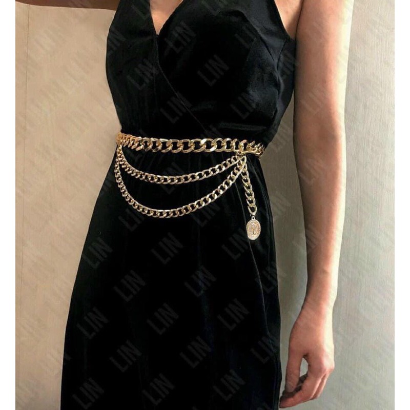 phụ kiện thời trang nữ:đai váy dạng xích