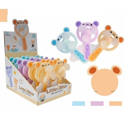Quạt mini cầm tay 3 cánh hình tròn- Quạt bóp tay Hàng mới bán nhiều E148_T