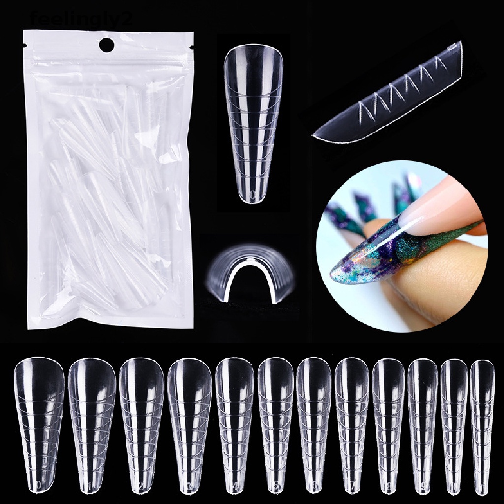 [Hàng mới về] Bộ 60 móng tay giả nối dài trang trí móng tay nghệ thuật diy