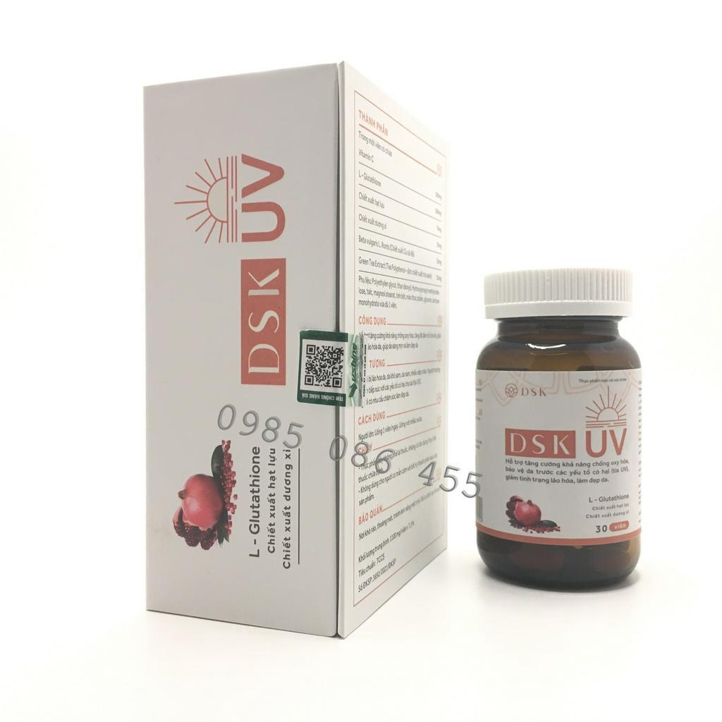 Viên uống chống nắng DSK UV - Vừa chống nắng, vừa sáng da