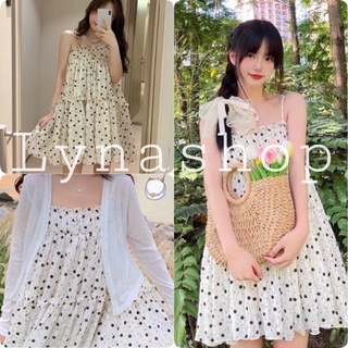 Váy 2 dây hoa nhí 🍉đầm babydoll 2 dây có họa tiết bông hoa nhỏ chất liệu vải co giãn nhẹ thiết kế theo style tiểu thư