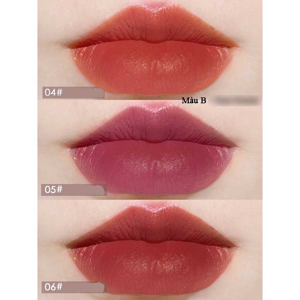 Set 3 Cây Son Kem Lì Herorange Fluffy Lip Glaze