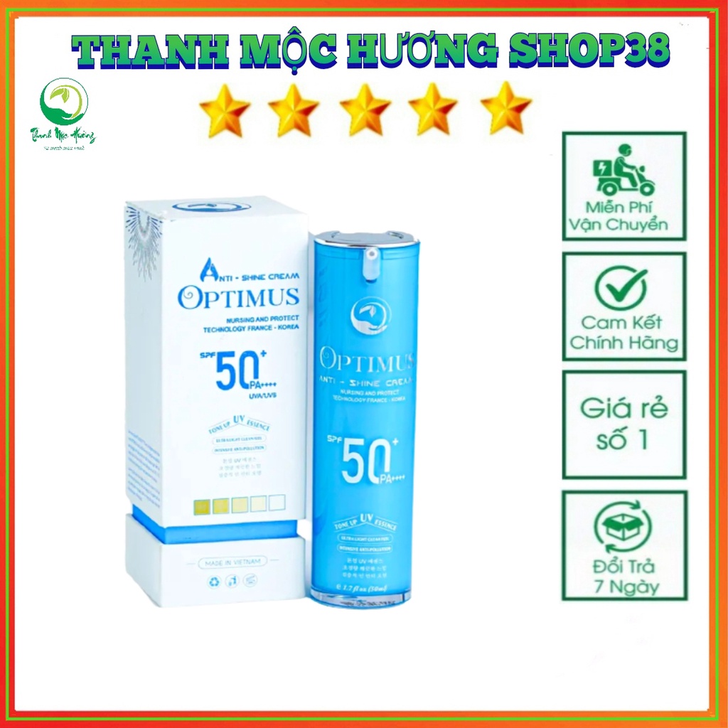 Kem chống nắng Thanh Mộc Hương, chống trôi, dưỡng da mềm mịn, nâng tone tự nhiên, chính hãng 50ml