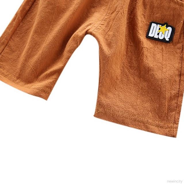 Set Áo Thun Tay Ngắn &amp; Quần Short Cho Bé Trai