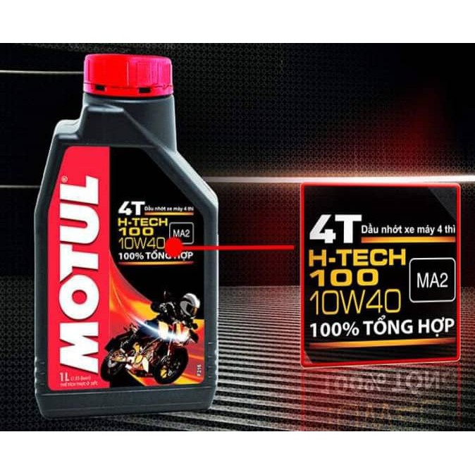Dầu nhớt Motul H-Tech 100 4T 10W40