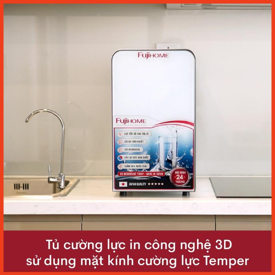 Máy lọc nước RO gia đình Fujihome uống trực tiếp 5 cấp lọc (Bao gồm tủ cường lực), Thiết bị bộ lọc nước sinh hoạt