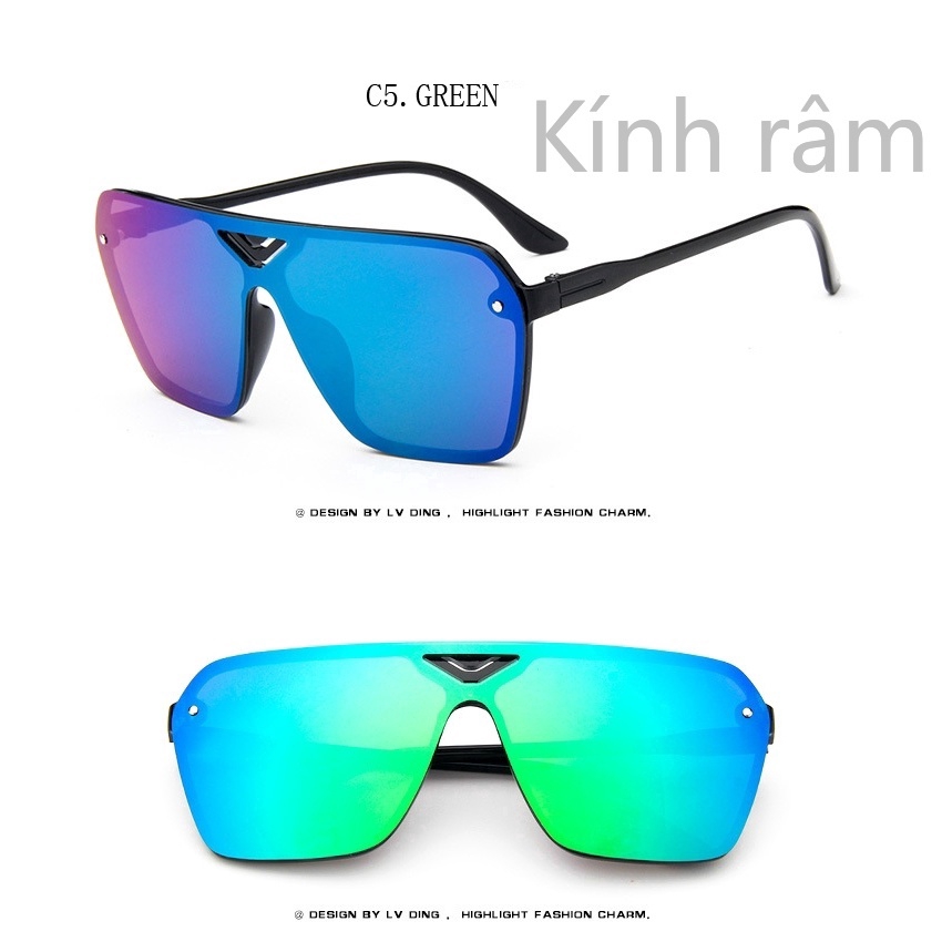 Kính mát tráng gương chống trượt dành cho nam và nữ