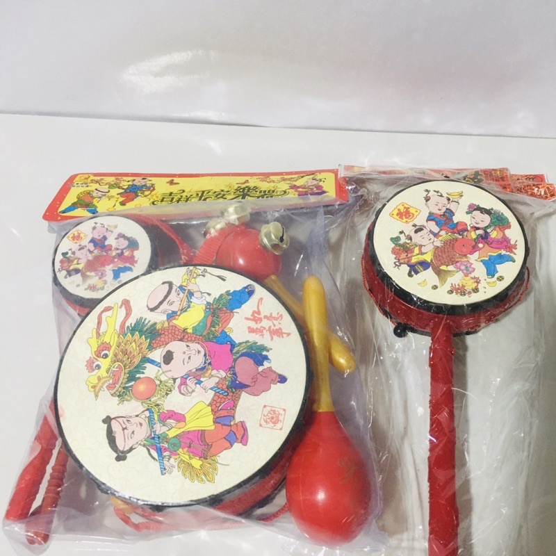 Lồng đèn trung thu, trống gõ kêu cho bé, túi 5 chi tiết.
