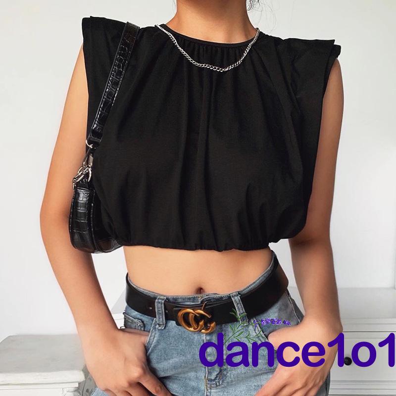 Áo Nữ Không Tay Màu Trơn Thời Trang Thanh Lịch