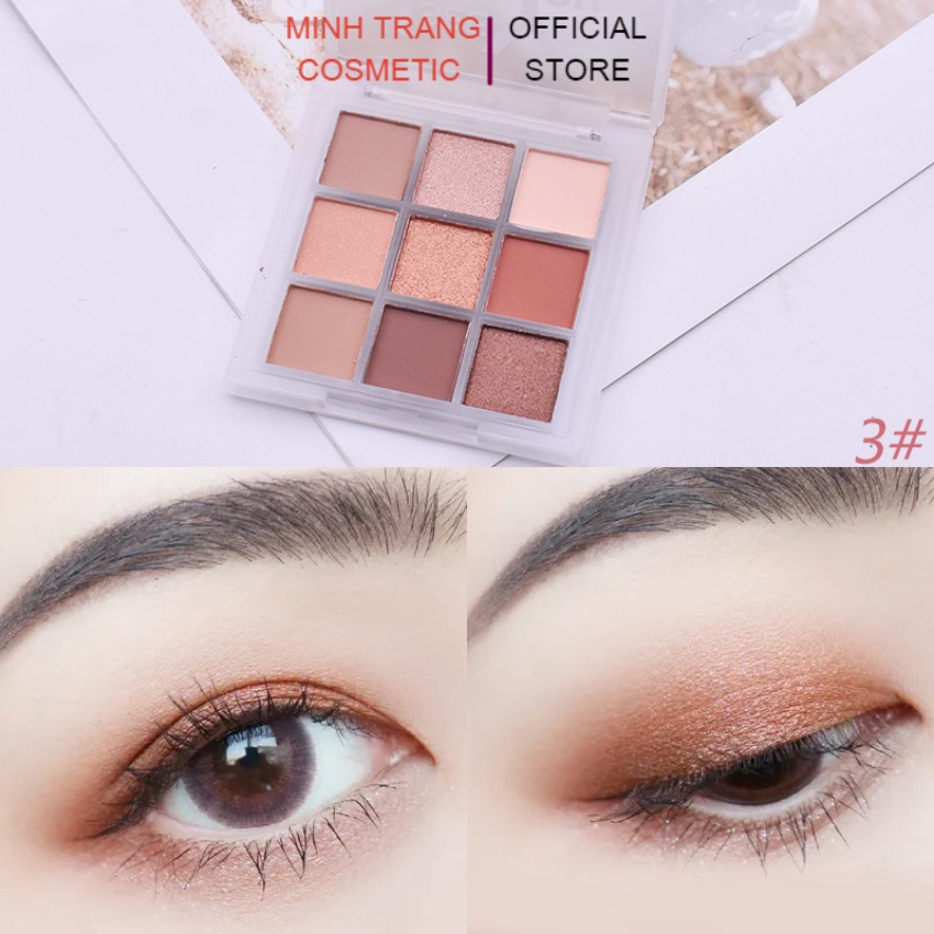 Phấn mắt 9 ô vuông Lameila 5099,bảng phấn mắt nhũ đẹp nội địa Trung lên màu chuẩn,lì,mịn cho đôi mắt long lanh quyến rũ