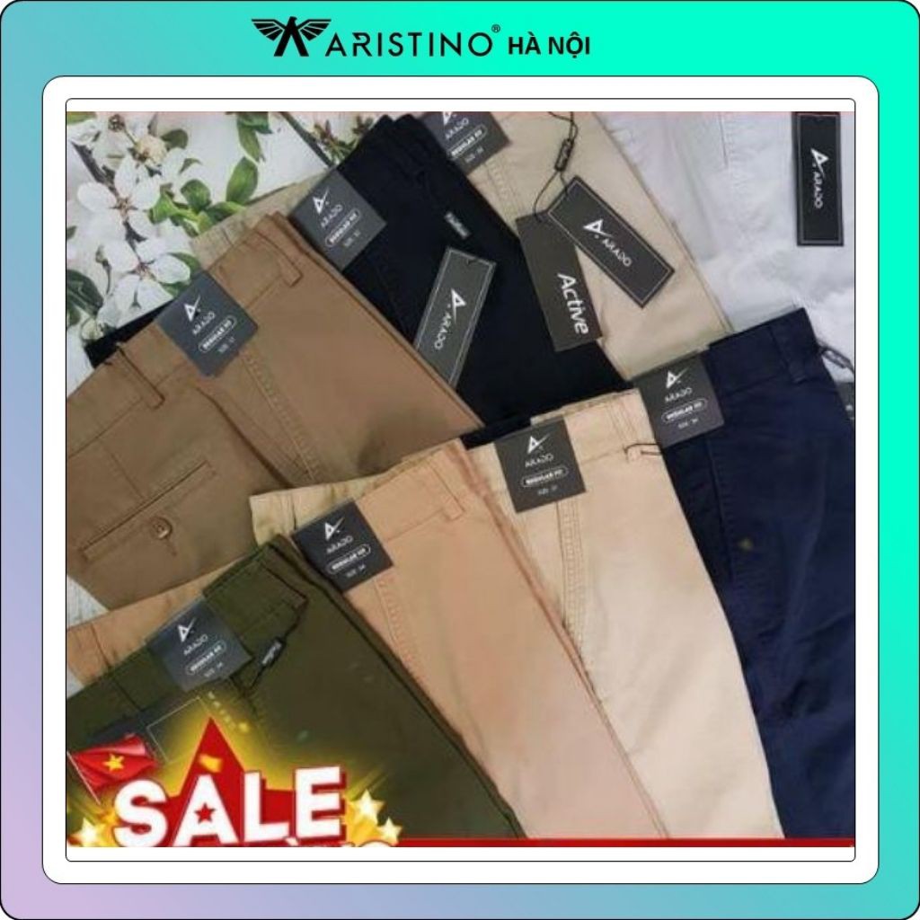 Quần short nam khaki ARADO- HD đứng dáng chất đẹp-reguler