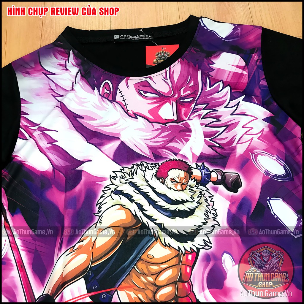 Áo thun One Piece Katakuri (3D Đen) Áo One Piece Charlotte Katakuri, áo đảo hải tặc Anime Manga (Shop AoThunGame