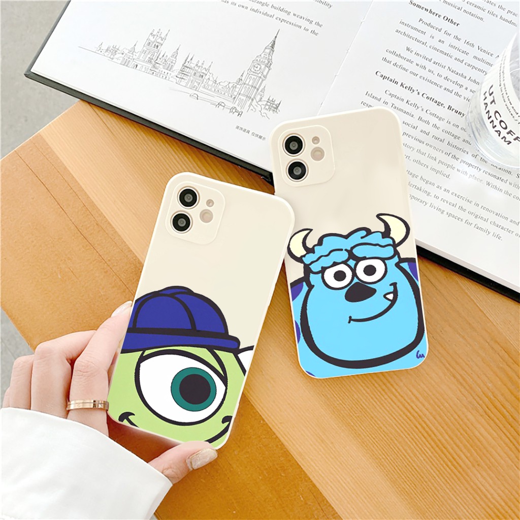 Ốp lưng iphone cạnh vuông Quỷ xanh hoạt hình 6/6s/6splus/7/7plus/8/8plus/x//xs/11/12/pro/max/plus/promax e126