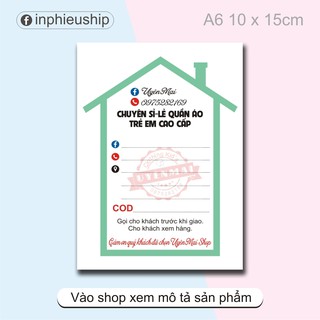 Phiếu ship hàng Uyên Mai