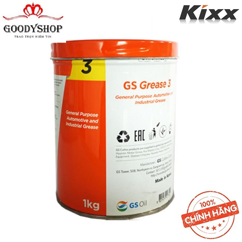 Mỡ Đa Dụng Cho Ô Tô và Các Nghành Công Nghiệp KIXX Grease NLGI 3  –1kg Goodyshop