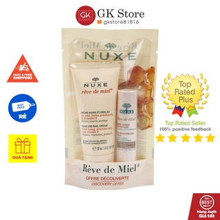 Set Kem Dưỡng Tay Và Son Dưỡng Nuxe