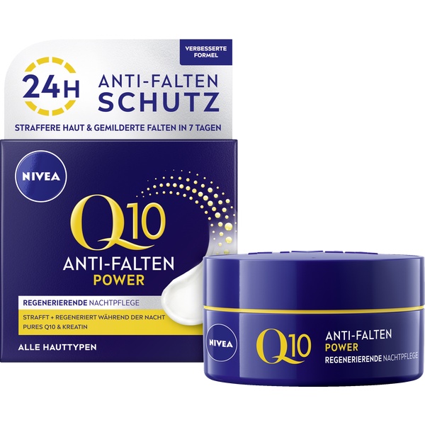 Kem dưỡng ẩm da ban đêm NIVEA Q10 chống lão hóa mẫu mới nhất - Nivea Q10 Anti Falten Power Regenerie