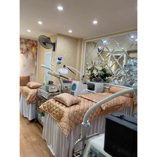 Tấm phủ lụa trần bông trải giường spa