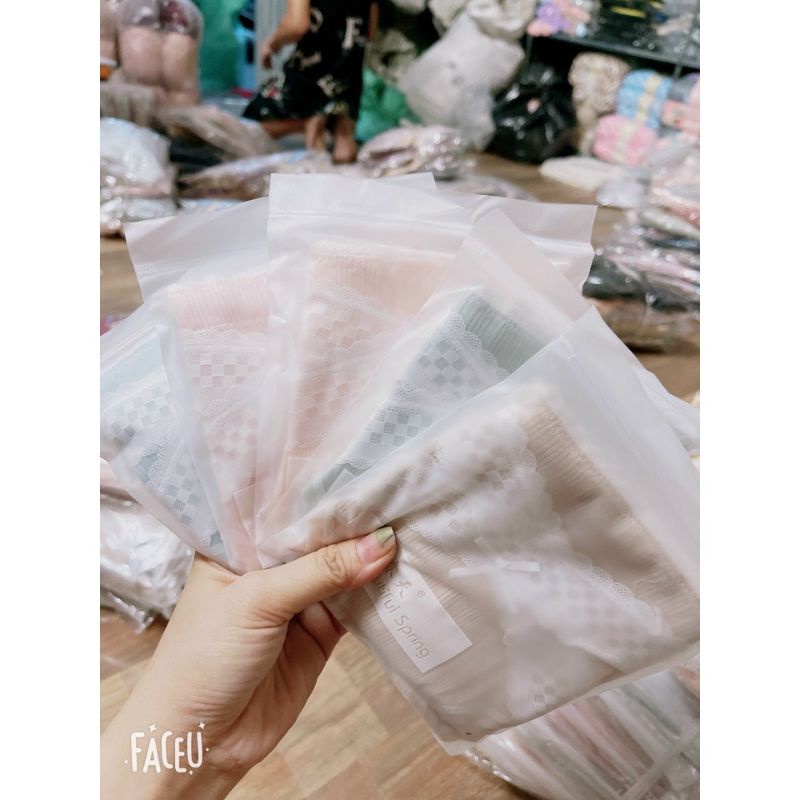 [ HÀNG CAO CẤP ] Quần lót bầu cạp chéo, mix ren nơ, mềm mịn, 100% cotton kháng khuẩn mặc bầu và sau sinh BE029