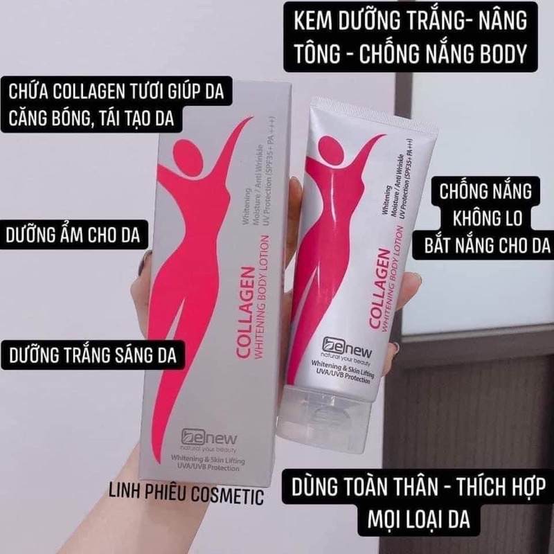 [Chính Hãng] Dưỡng Thể Trắng Da Nâng Tone Tức Thì Benew Collagen Whitening Body Lotion 200ml