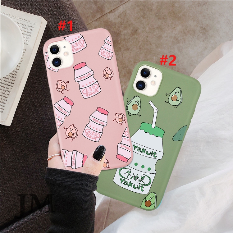 Ốp điện thoại silicone dạng nhám hình hộp sữa đáng yêu cho iPhone 6 6s 7 8 6plus 8plus XR X XS XSMax 11 11pro | BigBuy360 - bigbuy360.vn