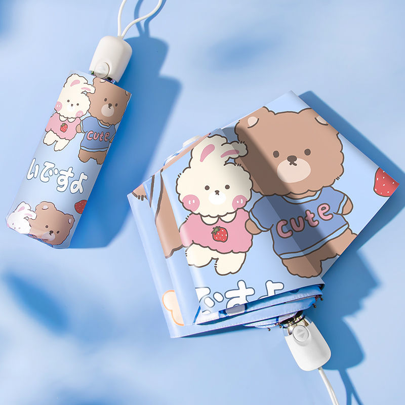 Dù bật đóng tự động mini chống tia cực tím dễ thương
