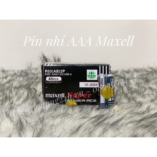 Pin nhí AAA Maxell tem vàng