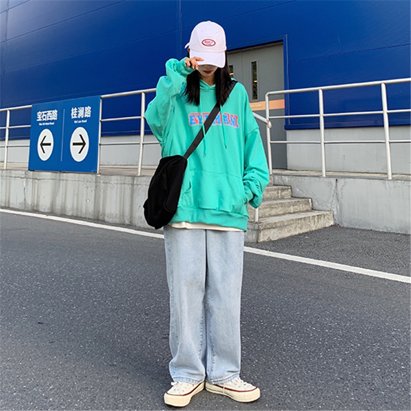 NRVP Áo Hoodie Dáng Rộng Thời Trang Hàn Quốc 2022 Dành Cho Nữ