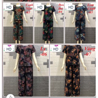 COMBO 3/4/5 bộ Trung Niên Đồ bộ mặc nhà Tôn Lanh NHUNG cao cấp Big Size ShopThanhThanh 0377529486