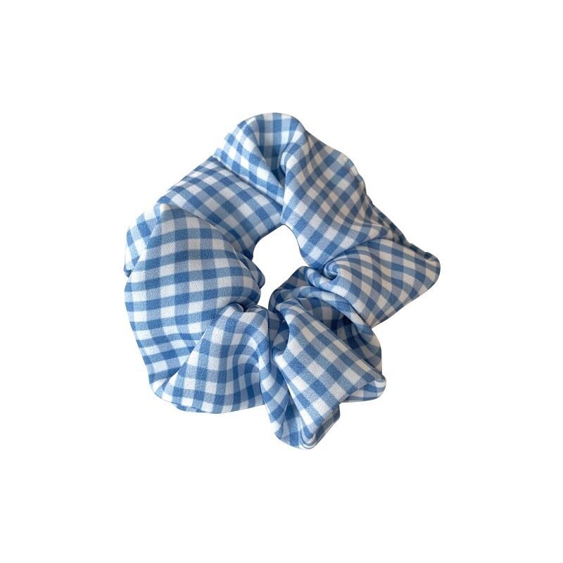 Cột tóc scrunchies tone xanh dương đáng yêu